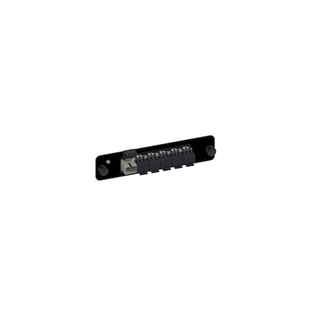 Commscope OPTISPEED SC 6 FIBER, GANGED BEIGE ADAPTER, BLACK PANEL SGL PK 428616